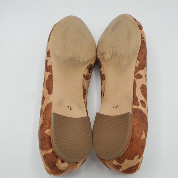 Talbots Leopard Fur  flats shoes womens size 7B - Picture 8 of 11